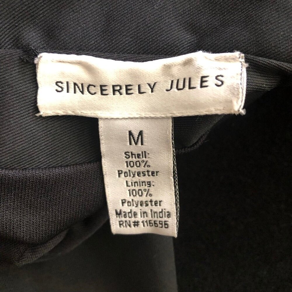 Sincerely Jules Black Jumpsuit Wide Leg Wrap Sleeveless Medium - Picture 11 of 14